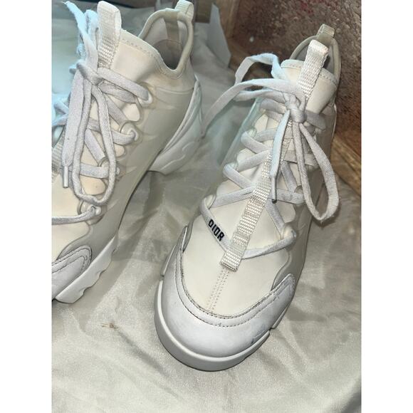 Dior D "All White" Connect Sneakers Size 37.5 - Picture 6 of 14